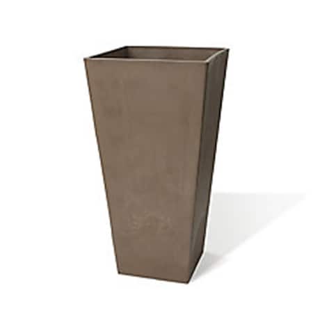 Algreen 24 x 14 x 14 in. Valencia Square Planter, Taupe 17835